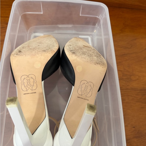 ANTONIO MELANI Black and Tan Heels - Picture 7 of 8